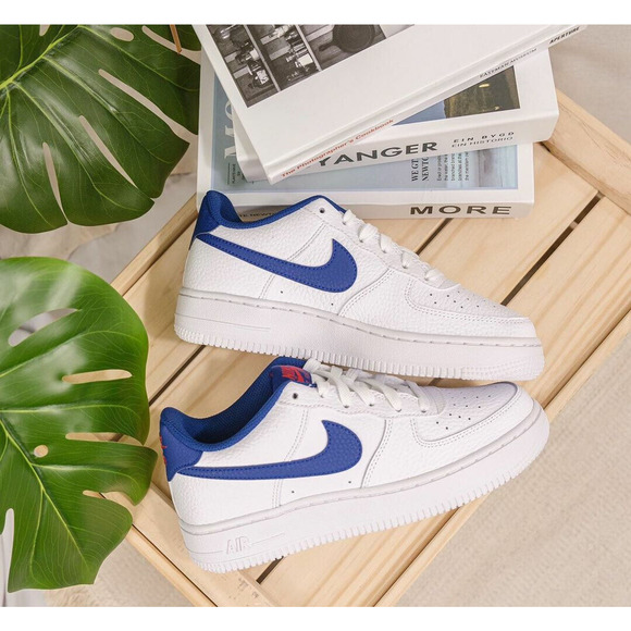 NEW Nike Air Force 1 Low GS White Deep Royal CT3839 101 - SIZE 4.5Y / 6 WOMENS main image 9